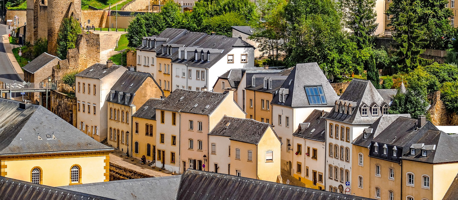 Rows of houses in Luxembourg